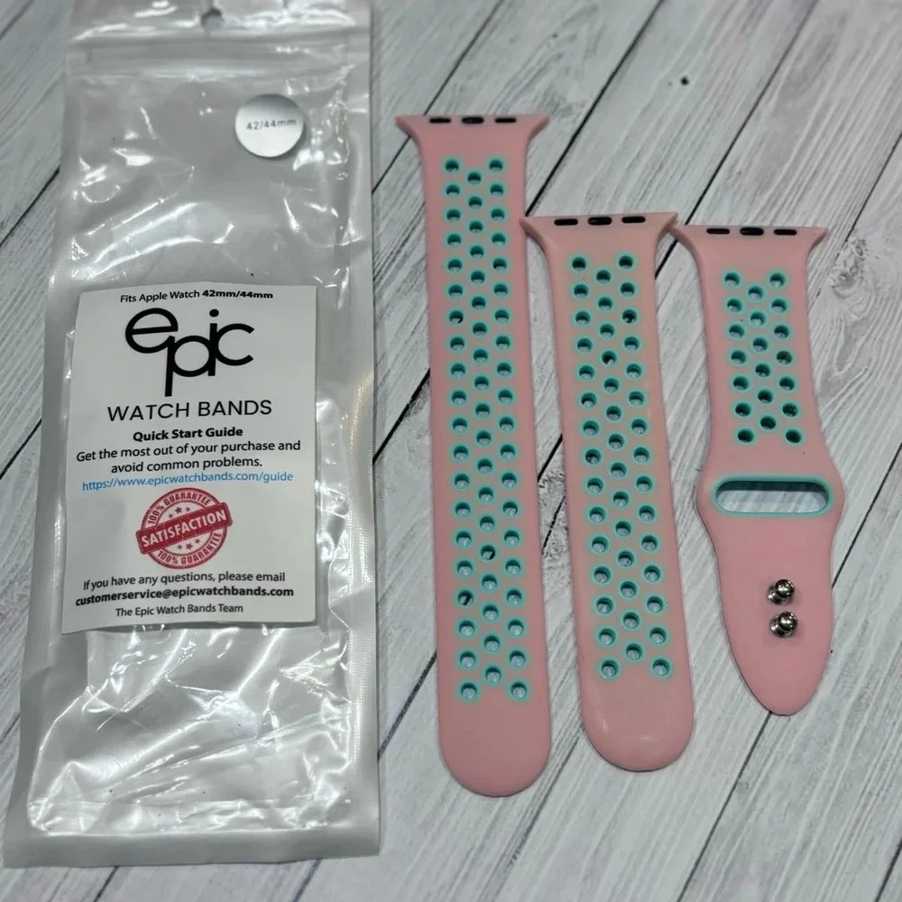 Interchangeable Watch Bands Fits Apple Watch’s Size 42/44mm Pink Blue